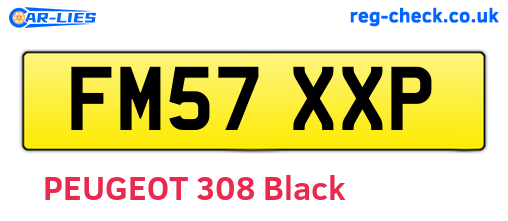 FM57XXP are the vehicle registration plates.