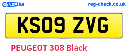 KS09ZVG are the vehicle registration plates.