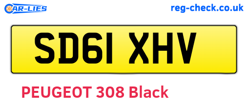 SD61XHV are the vehicle registration plates.