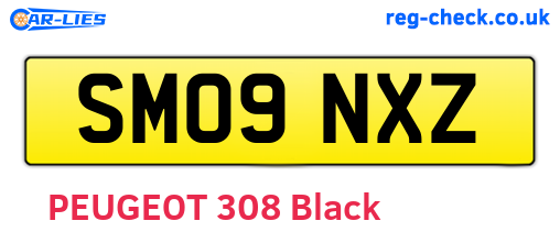 SM09NXZ are the vehicle registration plates.