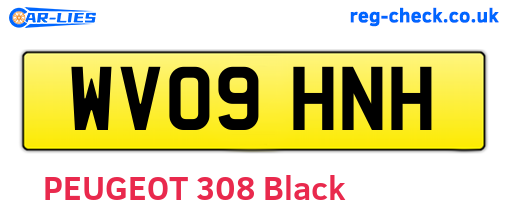 WV09HNH are the vehicle registration plates.