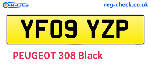 YF09YZP are the vehicle registration plates.