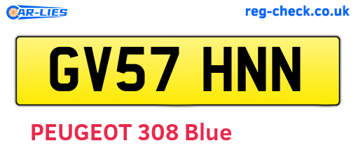 GV57HNN are the vehicle registration plates.