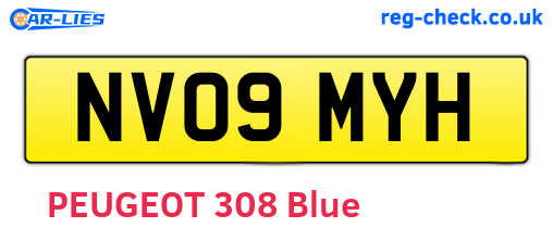 NV09MYH are the vehicle registration plates.