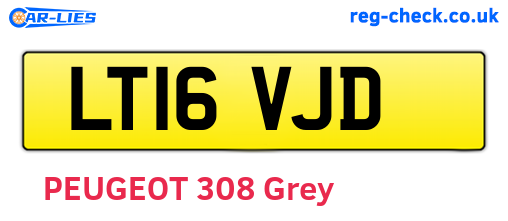 LT16VJD are the vehicle registration plates.