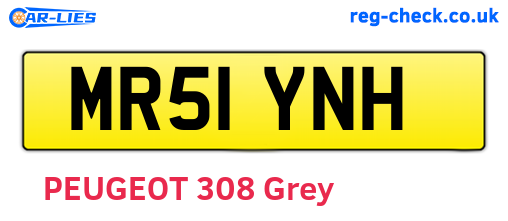 MR51YNH are the vehicle registration plates.
