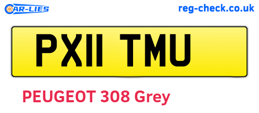 PX11TMU are the vehicle registration plates.