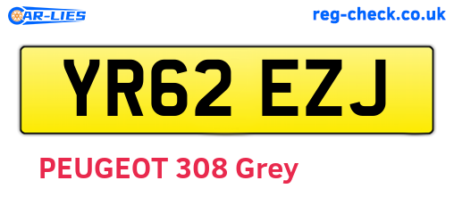 YR62EZJ are the vehicle registration plates.