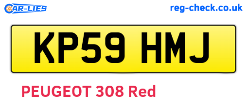 KP59HMJ are the vehicle registration plates.