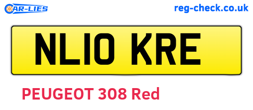NL10KRE are the vehicle registration plates.