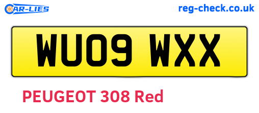 WU09WXX are the vehicle registration plates.