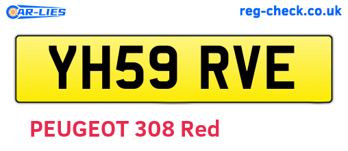 YH59RVE are the vehicle registration plates.