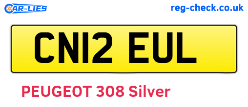 CN12EUL are the vehicle registration plates.