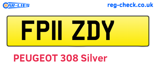 FP11ZDY are the vehicle registration plates.