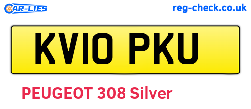 KV10PKU are the vehicle registration plates.