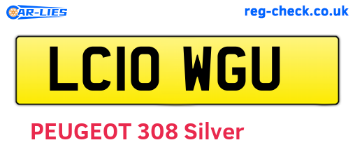 LC10WGU are the vehicle registration plates.