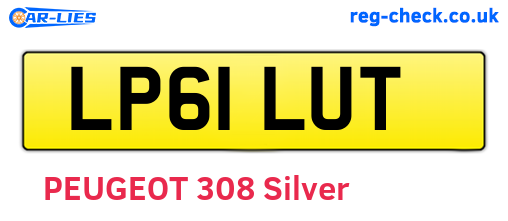 LP61LUT are the vehicle registration plates.