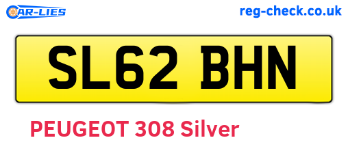 SL62BHN are the vehicle registration plates.