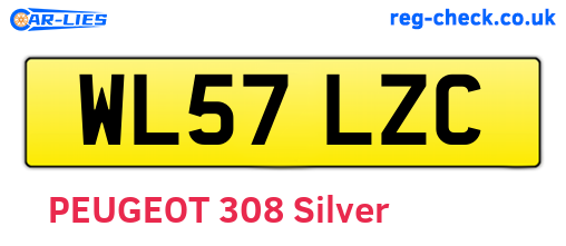 WL57LZC are the vehicle registration plates.