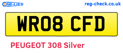 WR08CFD are the vehicle registration plates.