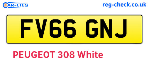 FV66GNJ are the vehicle registration plates.