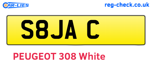 S8JAC are the vehicle registration plates.