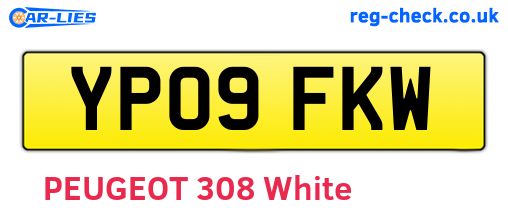 YP09FKW are the vehicle registration plates.