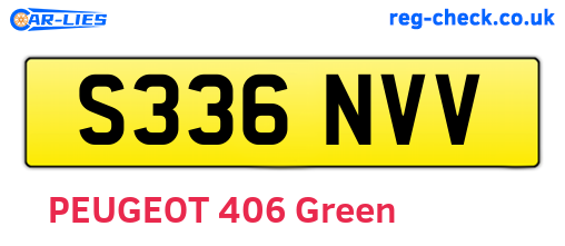 S336NVV are the vehicle registration plates.