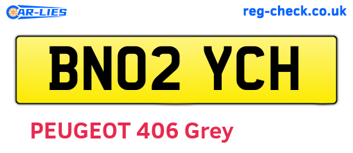 BN02YCH are the vehicle registration plates.
