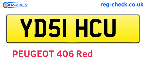 YD51HCU are the vehicle registration plates.