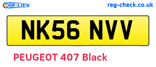 NK56NVV are the vehicle registration plates.