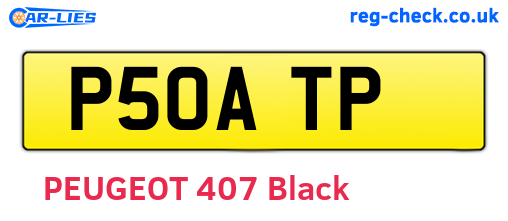 P50ATP are the vehicle registration plates.