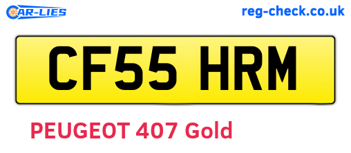 CF55HRM are the vehicle registration plates.