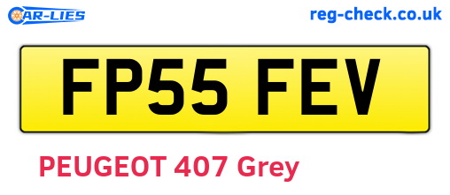 FP55FEV are the vehicle registration plates.