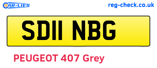 SD11NBG are the vehicle registration plates.