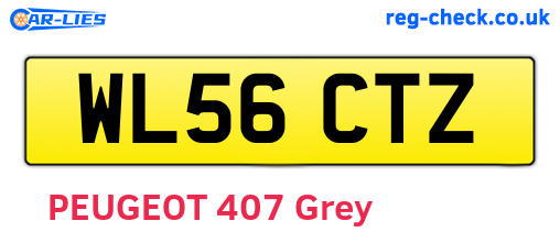 WL56CTZ are the vehicle registration plates.