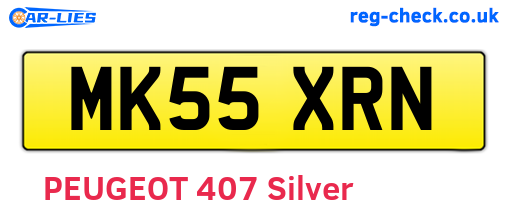MK55XRN are the vehicle registration plates.