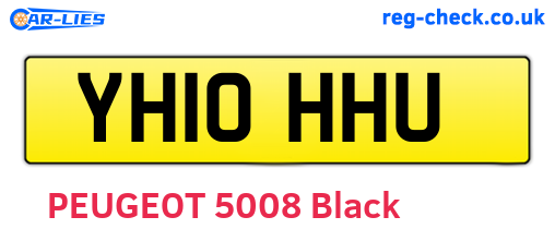 YH10HHU are the vehicle registration plates.