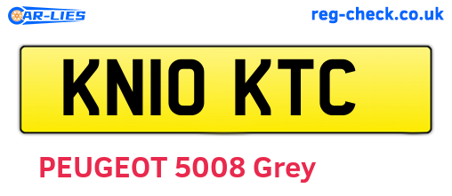 KN10KTC are the vehicle registration plates.