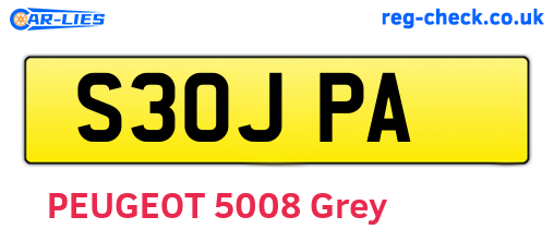S30JPA are the vehicle registration plates.