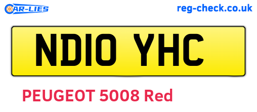 ND10YHC are the vehicle registration plates.