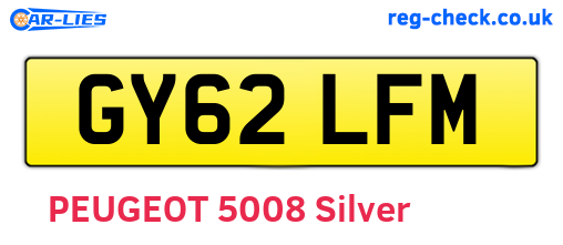 GY62LFM are the vehicle registration plates.