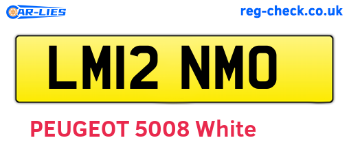 LM12NMO are the vehicle registration plates.