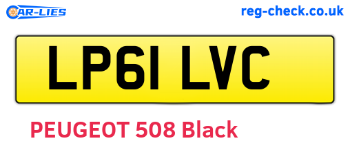 LP61LVC are the vehicle registration plates.