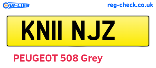 KN11NJZ are the vehicle registration plates.