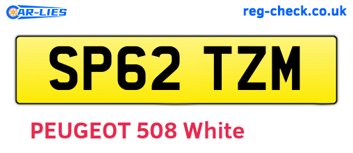 SP62TZM are the vehicle registration plates.