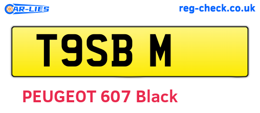 T9SBM are the vehicle registration plates.