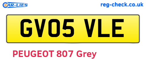 GV05VLE are the vehicle registration plates.