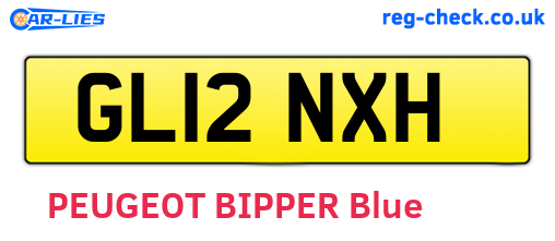 GL12NXH are the vehicle registration plates.