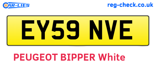 EY59NVE are the vehicle registration plates.
